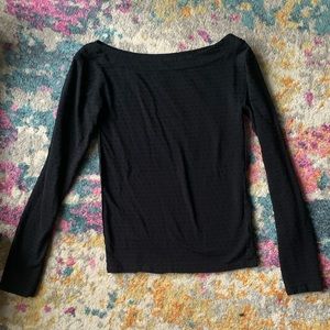 Free People boatneck top with texture